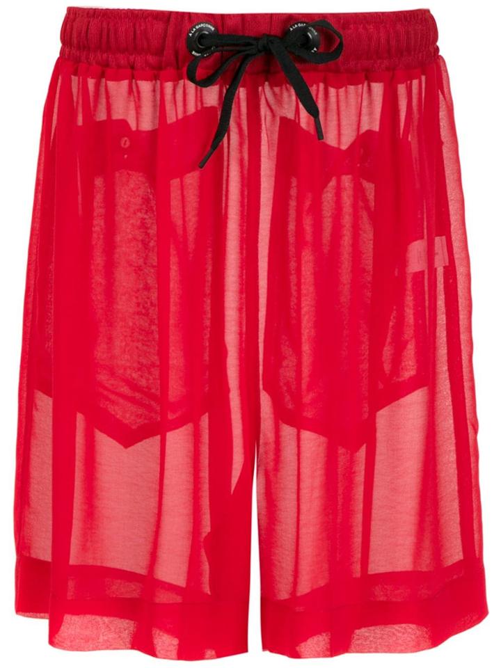 À La Garçonne Chiffon Shorts - Red