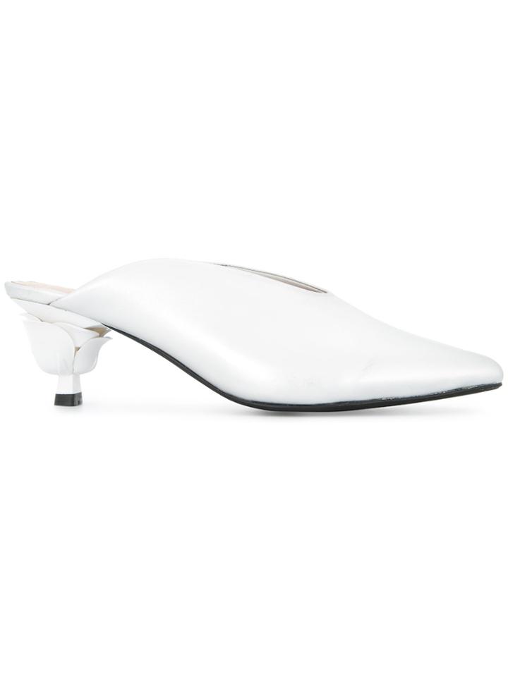 G.v.g.v. Rose Embellished Mules - Metallic