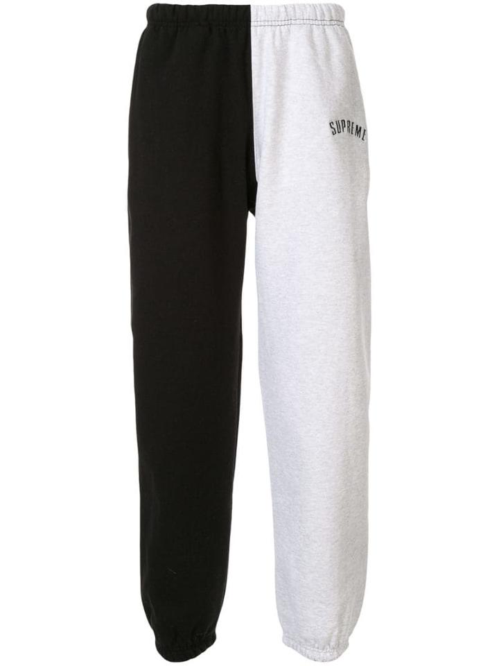 Supreme Split Two-tone Sweatpants - Grey