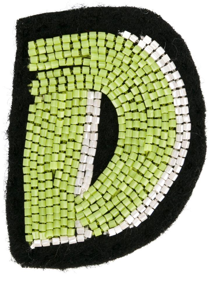 Olympia Le-tan - Bag Sticker - Women - Glass - One Size, Green, Glass