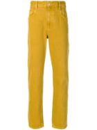 Isabel Marant Étoile - Fliff Jeans - Women - Cotton - 38, Yellow/orange, Cotton