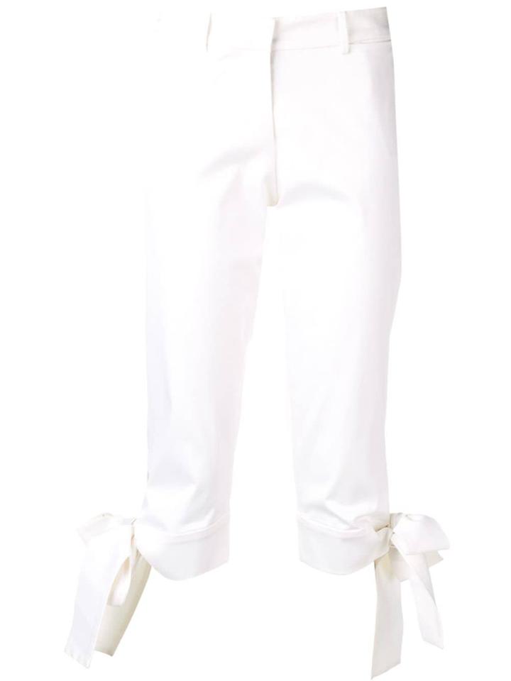 Yves Saint Laurent Vintage 2000's Cropped Trousers - White