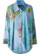 Vivienne Westwood Anglomania Stained Oversized Striped Shirt