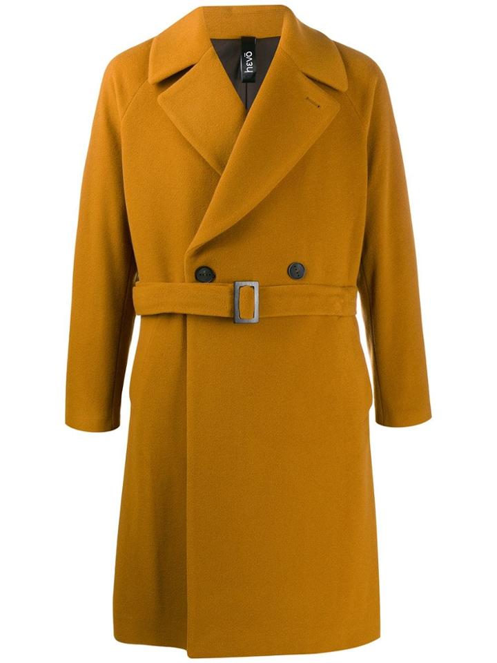 Hevo Double Breasted Coat - Yellow