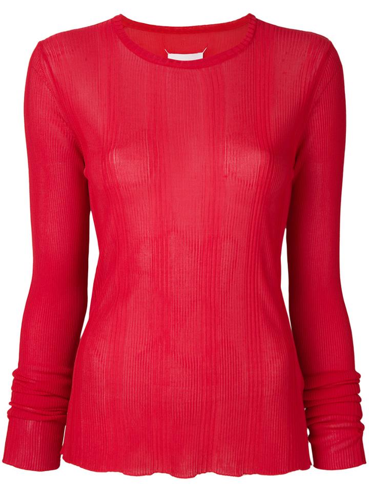Maison Margiela Long-sleeve Sweater - Red