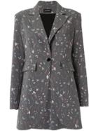 Olympiah Printed Blazer - Grey