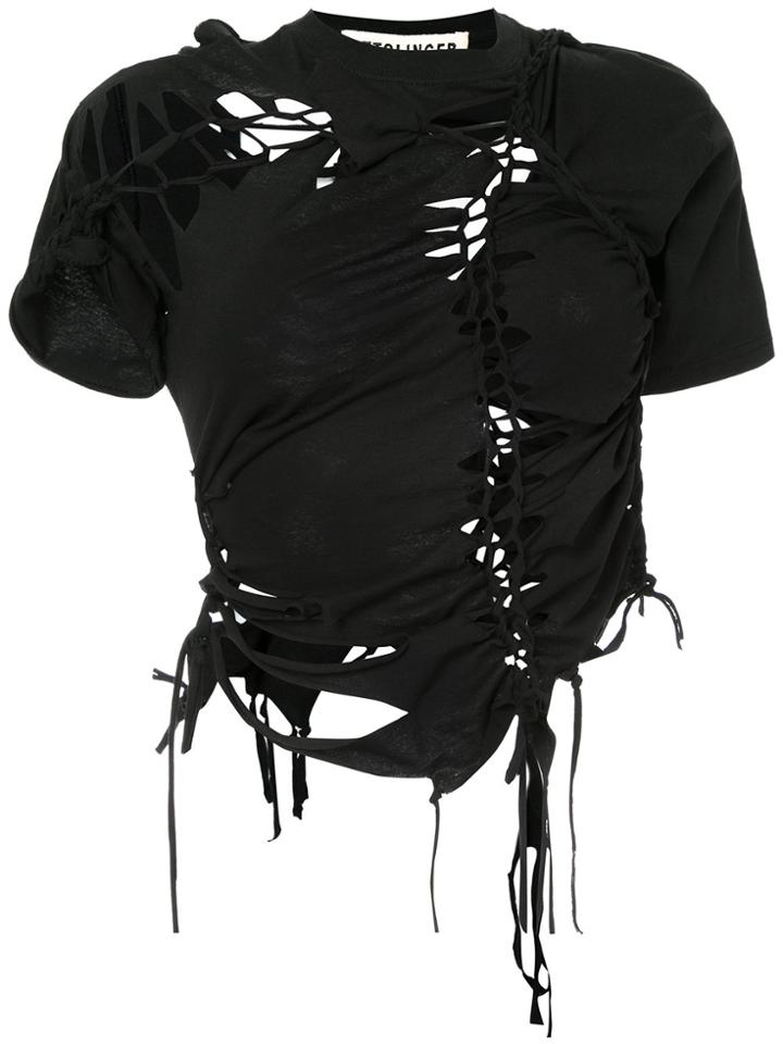 Ottolinger Braided T-shirt - Black