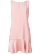 Theory Flared Sleeveless Dress - Pink & Purple