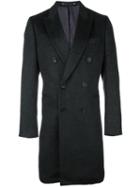 Ps By Paul Smith Double Breasted Coat, Men's, Size: Xl, Grey, Nylon/viscose/mohair/wool