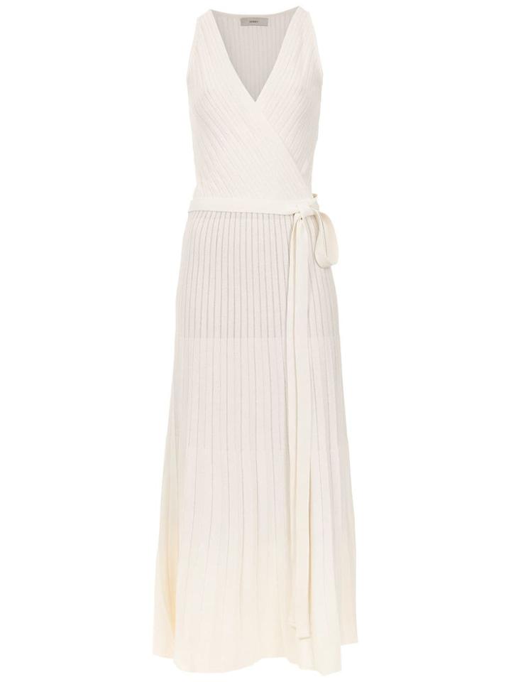 Egrey Knitted Midi Dress - White