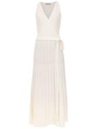 Egrey Knitted Midi Dress - White