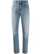 Pt05 Patch Straight-leg Jeans - Blue