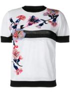 Ermanno Scervino Knitted Floral Top - White