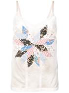 Coach Quilted Patchwork Camisole - Nude & Neutrals