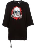 Unravel Project Skull Print T-shirt, Men's, Size: Medium, Black, Cotton