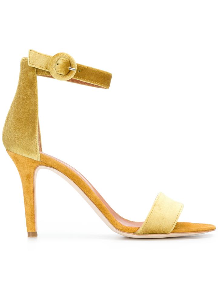 Via Roma 15 Ankle Strap Sandals - Yellow & Orange
