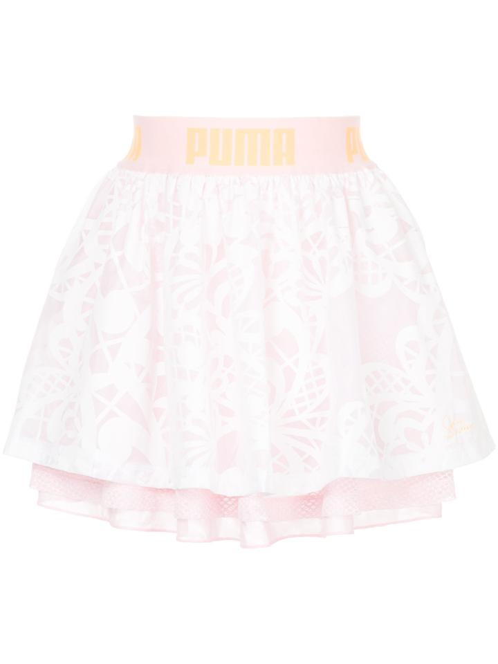 Puma X Sophia Webster Logo Layered Mini Skirt - White