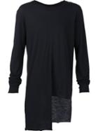 Barbara I Gongini Asymmetric T-shirt, Men's, Size: 48, Black, Cotton