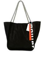 Proenza Schouler Corduroy Suede Xl Tote With Rope Handles - Black
