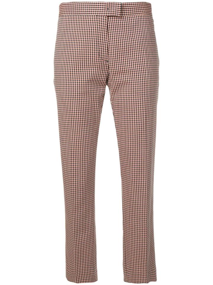 Ps Paul Smith Check Pattern Trousers - Orange