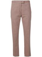 Ps Paul Smith Check Pattern Trousers - Orange