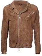 Giorgio Brato Wrinkled Leather Jacket - Brown
