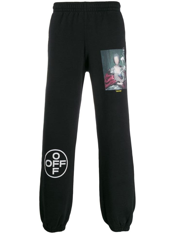 Off-white Graphic Print Track Pants - Black