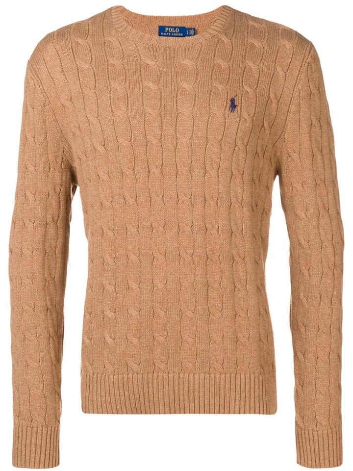Polo Ralph Lauren Basic Knit Jumper - Brown