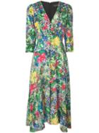 Saloni Dotty Berry Day Dress - Green