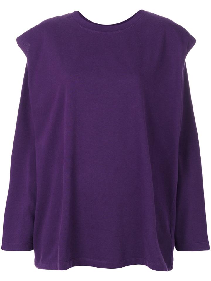 Mm6 Maison Margiela Layered Jumper - Pink & Purple