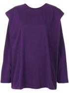 Mm6 Maison Margiela Layered Jumper - Pink & Purple