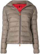 Save The Duck Hooded Padded Jacket - Neutrals