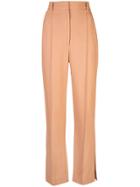 Khaite Creased High-waisted Trousers - Pink