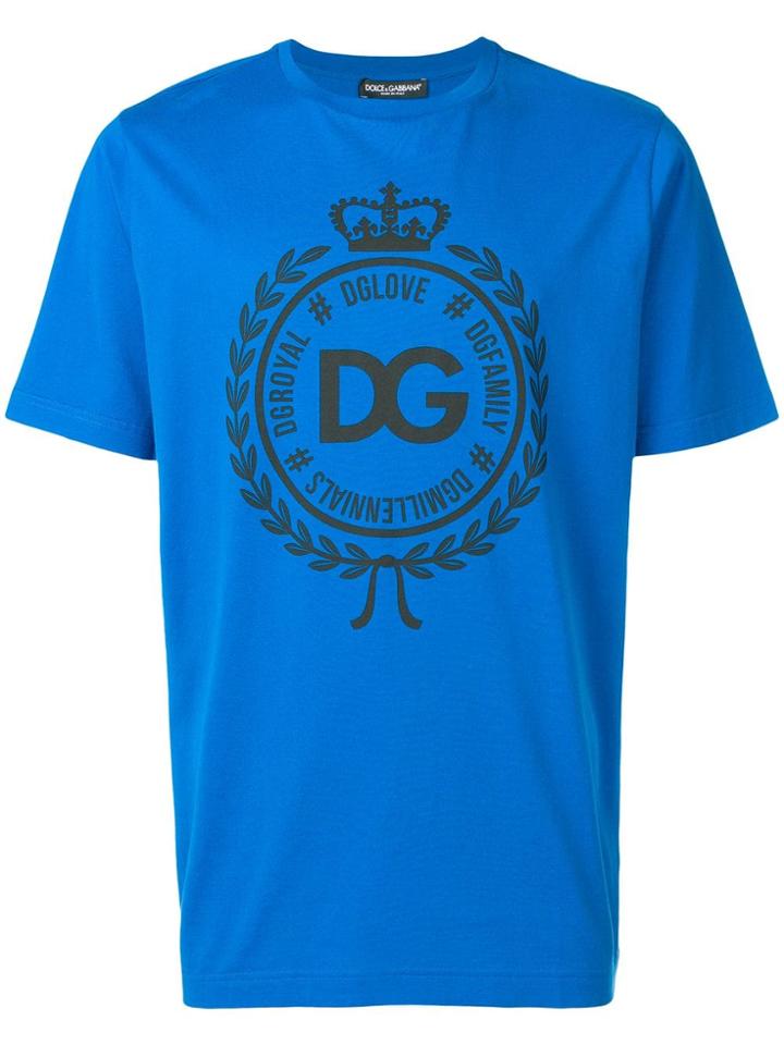 Dolce & Gabbana Dg Royals Print T-shirt - Blue