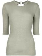 Muller Of Yoshiokubo Short-sleeve Fitted Top - Green