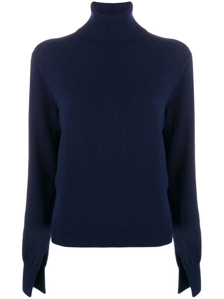 Chloé Turtleneck Knitted Jumper - Blue