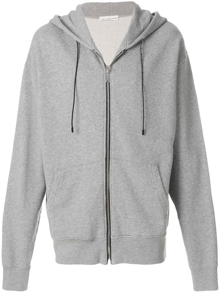 Golden Goose Deluxe Brand Logo Zip Hoodie - Grey