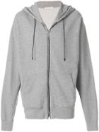 Golden Goose Deluxe Brand Logo Zip Hoodie - Grey