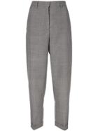 Rochas Dogtooth Cropped Trousers - Grey