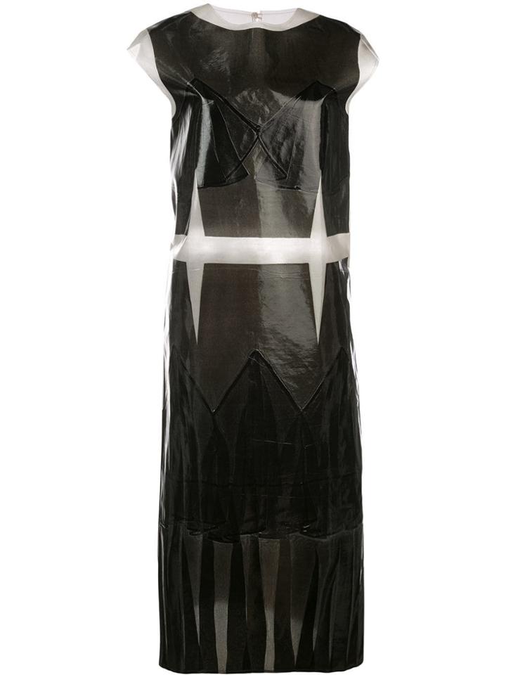Maison Margiela Sleeveless Coated Plastic Dress - Black