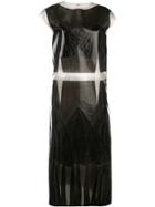 Maison Margiela Sleeveless Coated Plastic Dress - Black