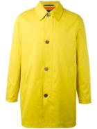 Paul Smith Buttoned Coat, Men's, Size: Xl, Yellow/orange, Cotton/spandex/elastane/nylon