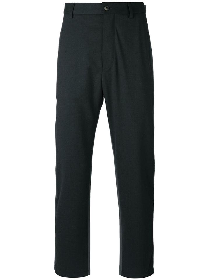 Oamc - Straight-leg Trousers - Men - Cotton/polyester/spandex/elastane/wool - 30, Grey, Cotton/polyester/spandex/elastane/wool