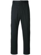 Oamc - Straight-leg Trousers - Men - Cotton/polyester/spandex/elastane/wool - 30, Grey, Cotton/polyester/spandex/elastane/wool