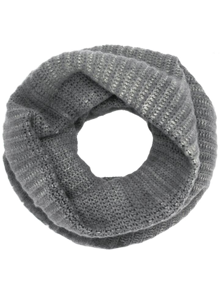 Avant Toi Ribbed Two-tone Snood - Grey