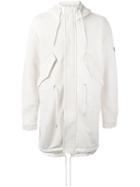 Diesel Hooded Coat, Men's, Size: Large, Nude/neutrals, Artificial Leather/cotton/polyester
