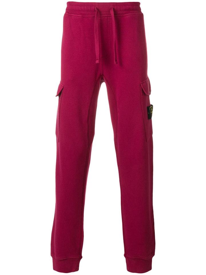 Stone Island Cargo Track Pants - Pink & Purple