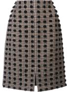 Sonia Rykiel Plaid Pattern Straight Skirt