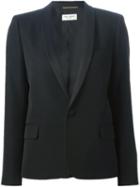 Saint Laurent - Shawl Lapel Classic Blazer - Women - Silk/polyester/virgin Wool - 42, Black, Silk/polyester/virgin Wool