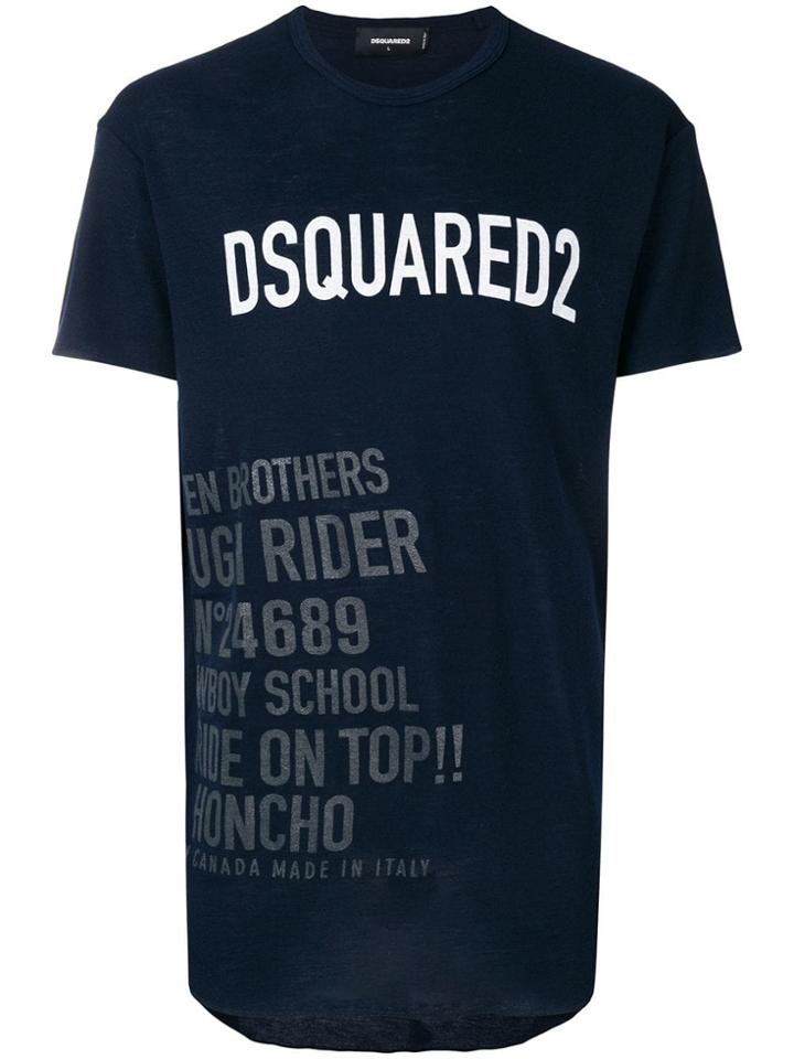 Dsquared2 Front Logo T-shirt - Blue